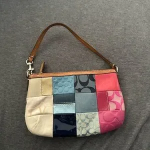 Coach | Bags | Coach Vintage Y2k Cream Blue And Pink Mini